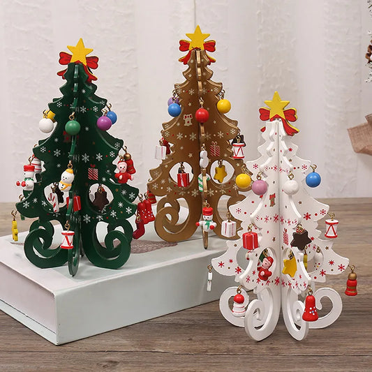 DIY Children's Wooden Christmas Tree: 3D 2023 Festive Decor & Ornaments - Hot Pick
